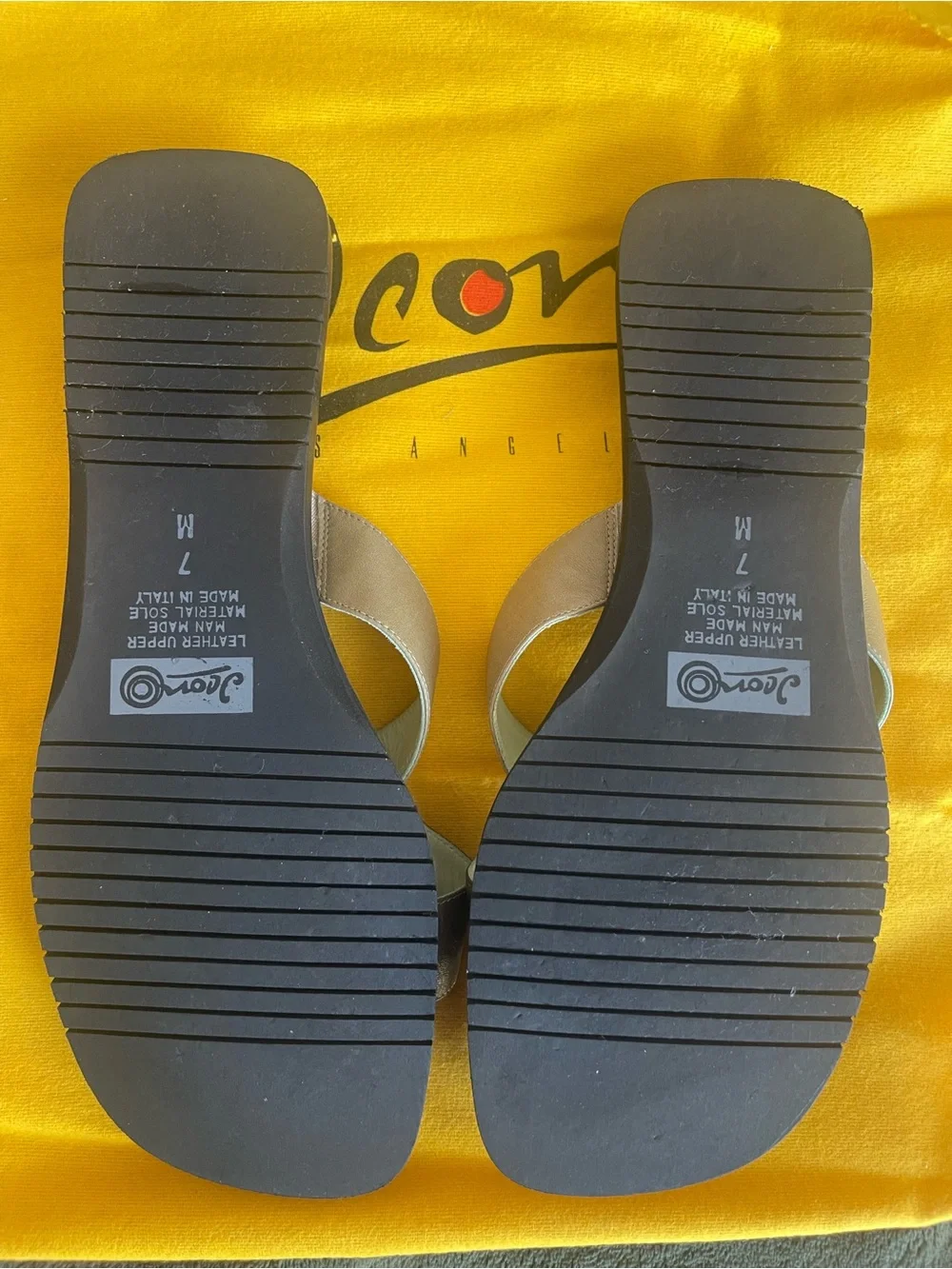 ICON Madame Butterfly Sage Cross-Strap Sandals with Subtle Red Accent NWT